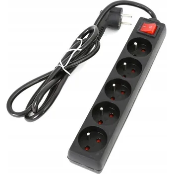 Napájecí kabel FIESTA EXTENSION CORD ZÁSUVKOVÁ LIŠTA 1,5M 10A 5 SOCKET TYPE E FRENCH BLA