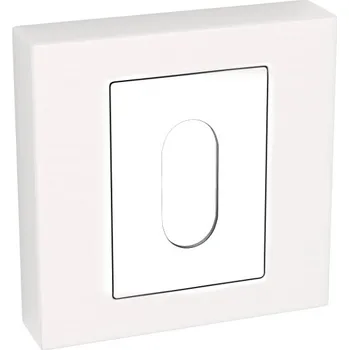 Dveřní kování Interiérová klika Kuchinox Čtvercová rozeta krátká s otvorem pro klíč