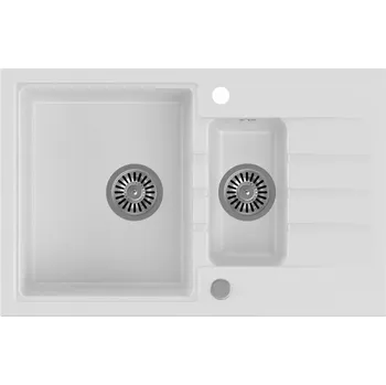Kuchyňský dřez Dřez Peter 156 Steingran bílá 78x50x20 + sifon