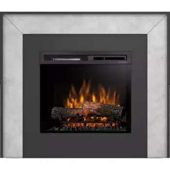 Elektrický krb Zuni 23 černá/beton