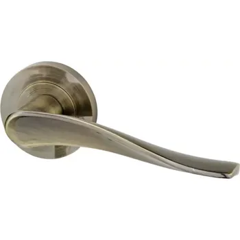 Dveřní kování Klika MEGAN R13 antycká mosadz