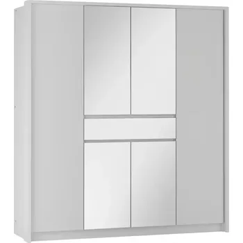 Kancelářská sestava Skříň Split 200 bílá/zrcadlo