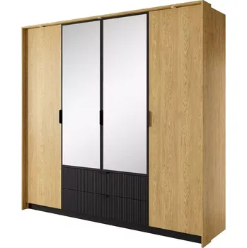 Kancelářská sestava Skříň Baltic A 220 Dub Baltic/Černá