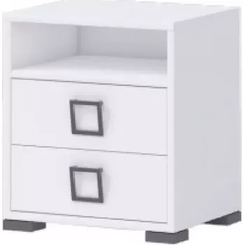 Ložnicová sestava Noční Stolek Kiki NS2-BE/KI-15 white/white