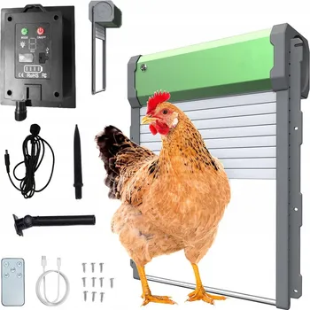 kurník Automatické solární dveře do kurníku IP67 se 4 režimy