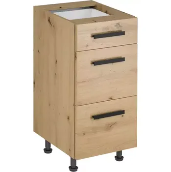 Kuchyňská skříňka Kuchyňská skříňka Langen d40s3 úchytka dub artisan