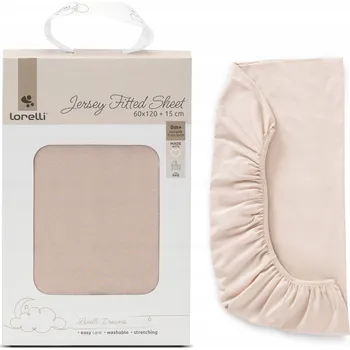 Prostěradlo Prostěradlo Dětské s Gumou 60×120 cm Měkká Bavlna Jersey Béžové