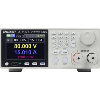 Laboratorní zdroj VOLTCRAFT VSPP-3015 laboratorní zdroj 19, nastavitelný, 0 - 150 V/DC, 0 - 30 A, 3000 W, USB, LAN, lze programovat, lze dálkově ovládat, výstup 1 x, VC-17068695