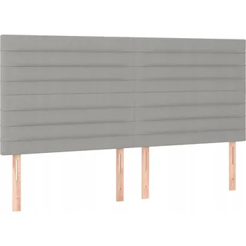 Čelo postele nastavitelné taupe 160 x 5 x 118/128 cm