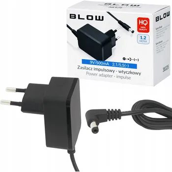Zásuvkový napájecí adaptér Blow 9 V 500 mA