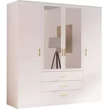 Předsíňová stěna Skříň 4D bílá