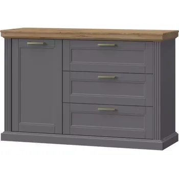 Předsíňová stěna Komoda 1d3s Tara k13/ta graphite/pacific walnut