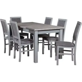 Jídelní set Jídelní Set Maurycy 1+6 St28 160x80+40 +W98 Betón