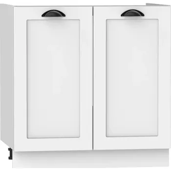 Kuchyňská Skříňka Adele D80zl Bílý Puntík/Bílý