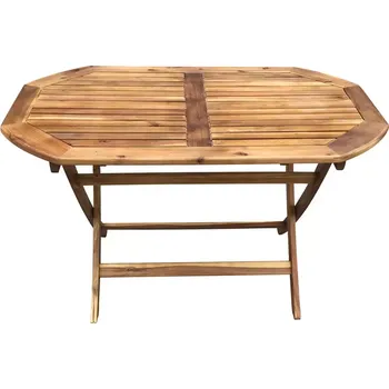 Zahradní stůl Dřevěný oválný stůl