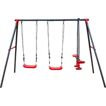 Dětská houpačka Kovová houpačka Mila červená