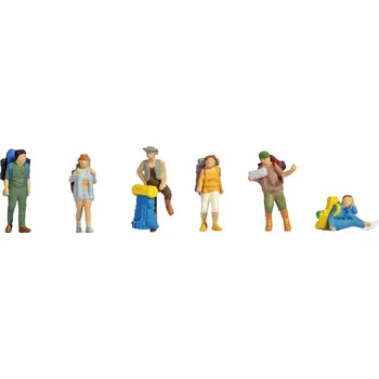 Modelová železnice NOCH N Backpacker a tramer natřená, stojící , sedící