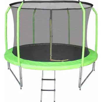 Trampolína Trampolína COMFORT 244cm zelená se žebříkem