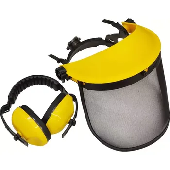 Pracovní přilba Ochrana očí - přední štít se sluchátky 02-06008