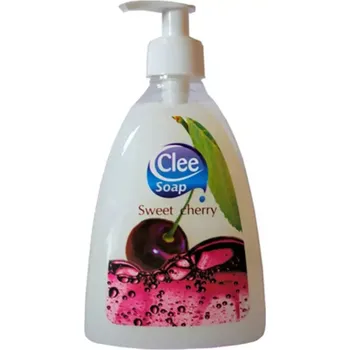 Koupelová kosmetika Mýdlo tekuté Clee Sweet cherry s pumpičkou 500 ml bílé
