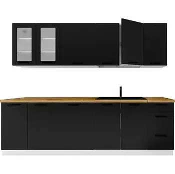 Kuchyňská linka Kuchyňská Linka Denis 260 Černá Mat Continental Bb