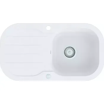 Granitový dřez Dřez granitový 1K 780X435 bílý