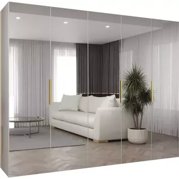 Předsíňová stěna Skříň Marbella III 250 bílá/zlatá