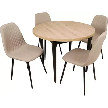 Jídelní set Jídelní set 1+4 Leti artisan/černá