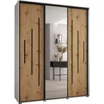 Skříň 45 Canaris 13 190 bílá/artisan/černá