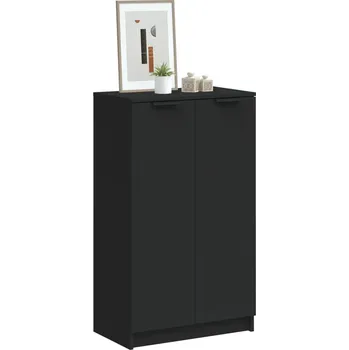 Botník Botník černý 59 x 35 x 100 cm kompozitní dřevo - 8720287079736