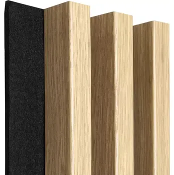 Stavební materiál Akustické 3D lamely na plstě Dub Saragossa 137x2650mm