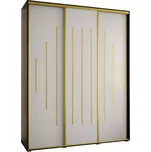 Skříň 45 Canaris 12 190 černá/bílá/gold