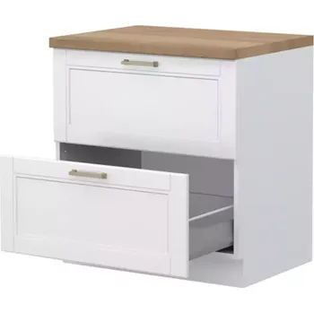 Kuchyňská skříňka Kuchyňská Skříňka Tara R-80-2mbox/4 2s White Mat