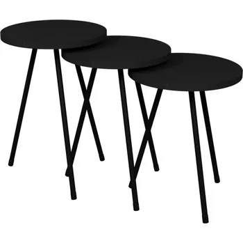 Obývací stěna Konferenční Stolek 3 ks FD–3PCTS-007 antracit