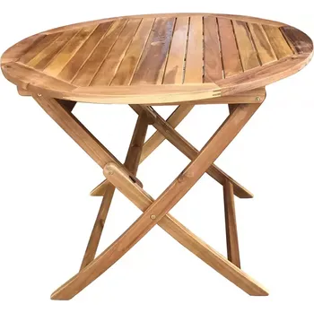 Zahradní stůl Dřevěný kulatý stůl