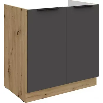 Kuchyňská skříňka Aria GR/AR Anti Fingerprint 80zl 2f Bb