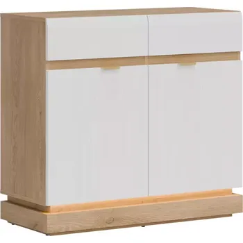 Kancelářská sestava Komoda Milton ML02 dub crem torro bílá