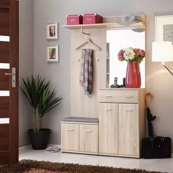 Předsíňová stěna Předsíňová Stěna Armario II + Polštář Dub Sonoma