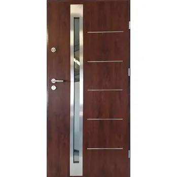 Vchodové dveře Cordoba 90P 77mm Ořech