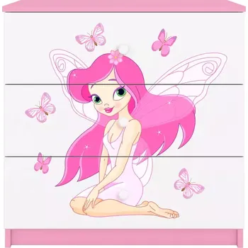 Dětský pokoj Dětská komoda Babydreams růžová - Víla 1