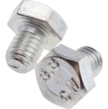 Šroub Stavěcí šroub Zinkovaný Ocel Šestihranná hlavice M8 x 10mm Stavěcí šroub