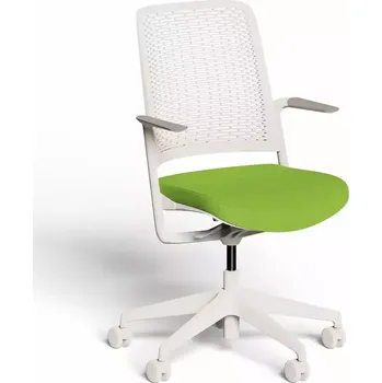 Kancelářská sestava Otáčecí židle WITHME GRAY CSE16 zelená