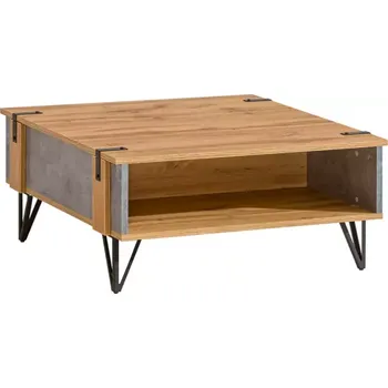 Obývací stěna Konferenční Stolek Lofter 80cm Dub Wotan/Beton Mill