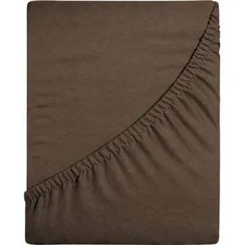 Prostěradlo Prostěradlo Jersey Delux - čokoláda 180x200 s gumou, Polský výrobek