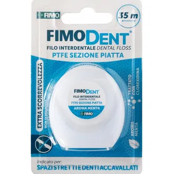 Zubní nit Fimodent Zubní nit 35 m plochá PTFE pro úzké mezizubní prostory