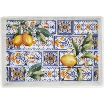MCP, obdélníkový porcelánový podnos - LEMON TREE, citrony