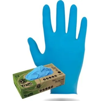Pracovní rukavice Jednorázové rukavice, Modrá Malé