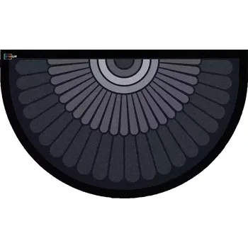 Rohožka Moon KR-602-7 45x75 cm půlkruhová šedá