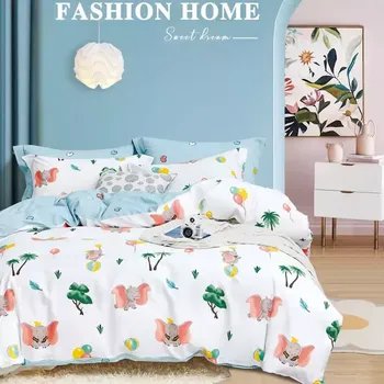 Povlečení Povlečení z bavlněného saténu ALBS-M0014B 140x200