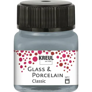 Kreul Classic Barva na sklo a porcelán Metallic Silver 20 ml 1 ks
